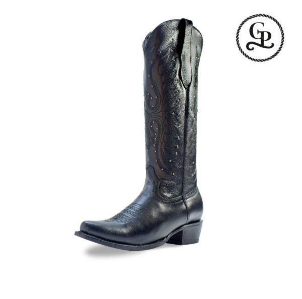 Bota para dama estilo country mediana aguíla piel vacuno