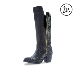 Bota para dama estilo teresa piel tejido petatillo