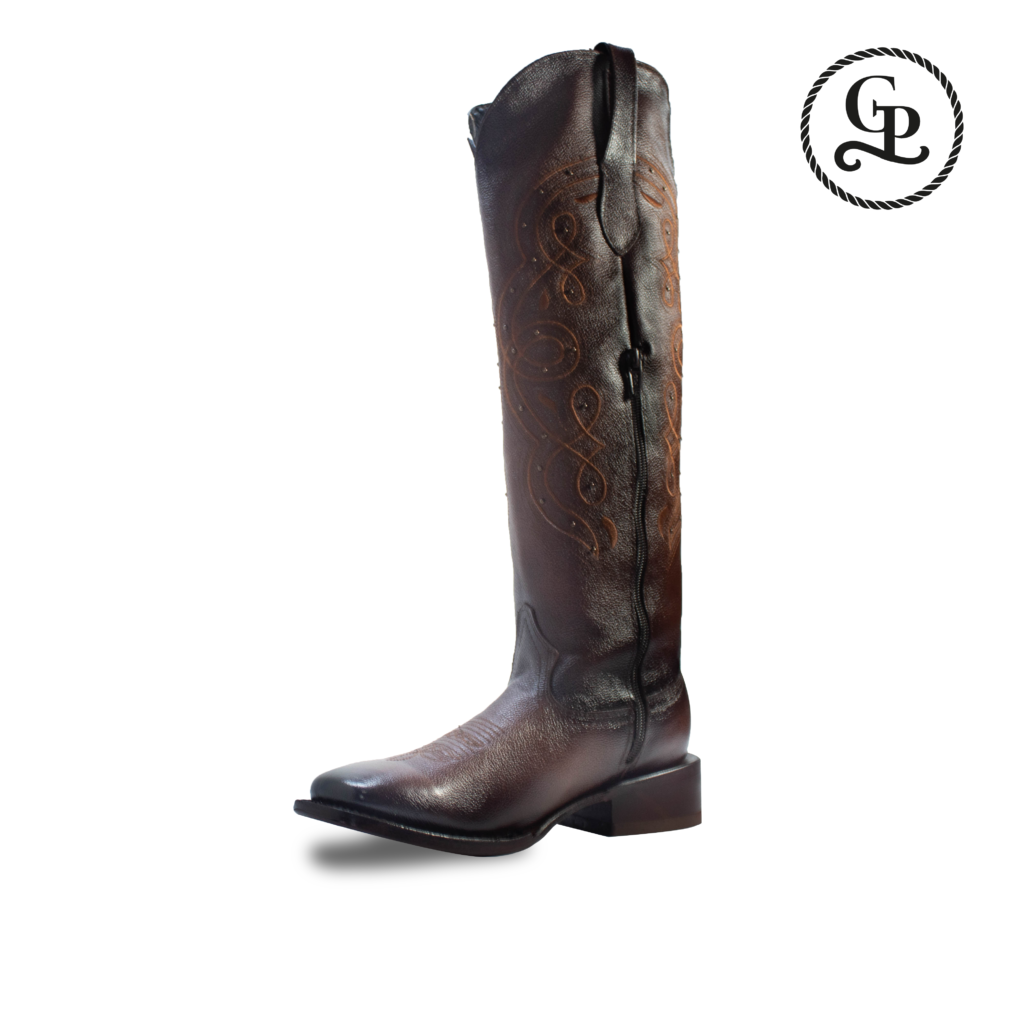 Bota para dama estilo fanny horma bulldog tubo alto