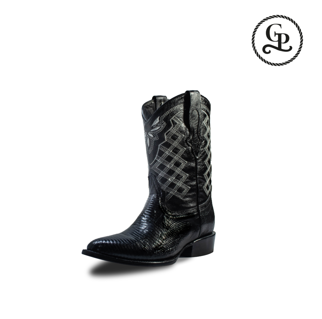 Bota caballero horma oval lizard exótico