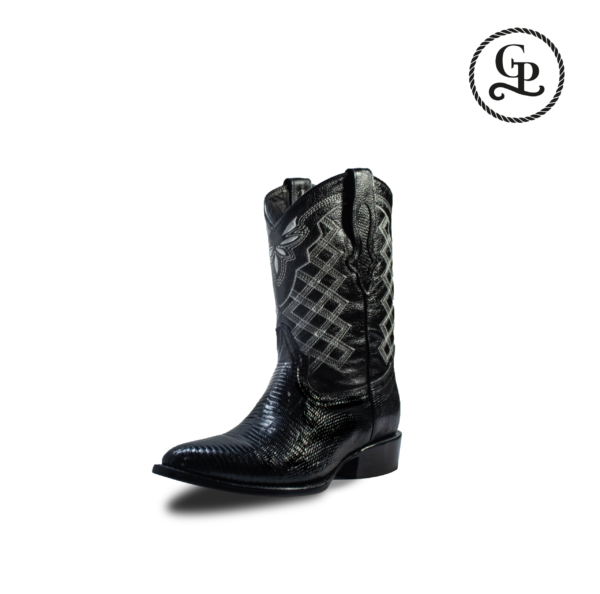 Bota caballero horma oval lizard exótico