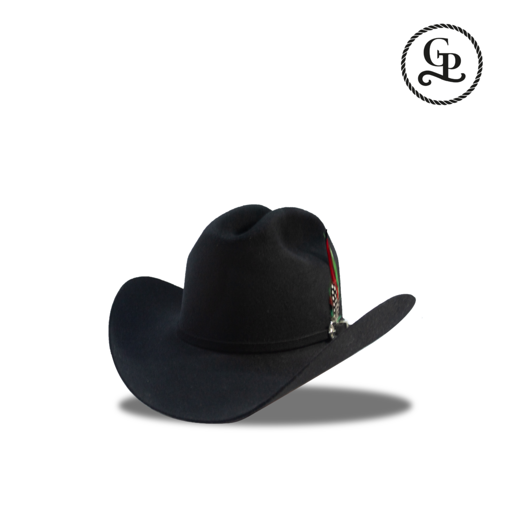 texana de lana color negro horma marlboro