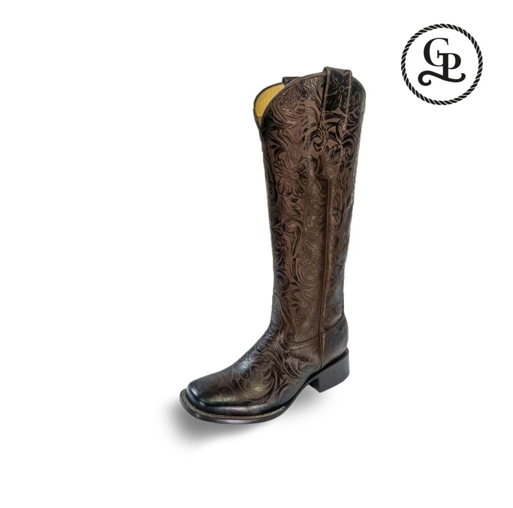 Bota para dama estilo more horma bulldog piel cincelada