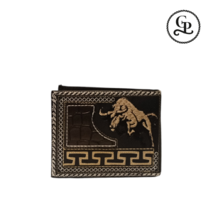 01-03-01 Cartera para caballero galaneada Toro color negro