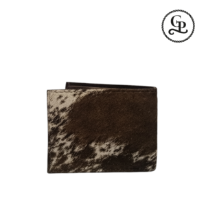 Cartera para caballero piel pelo vacuno color pinto