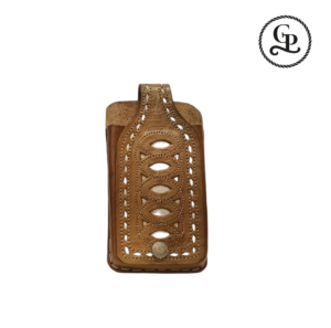 f_04_01-01 Portacelular suajado con punta de pia color miel